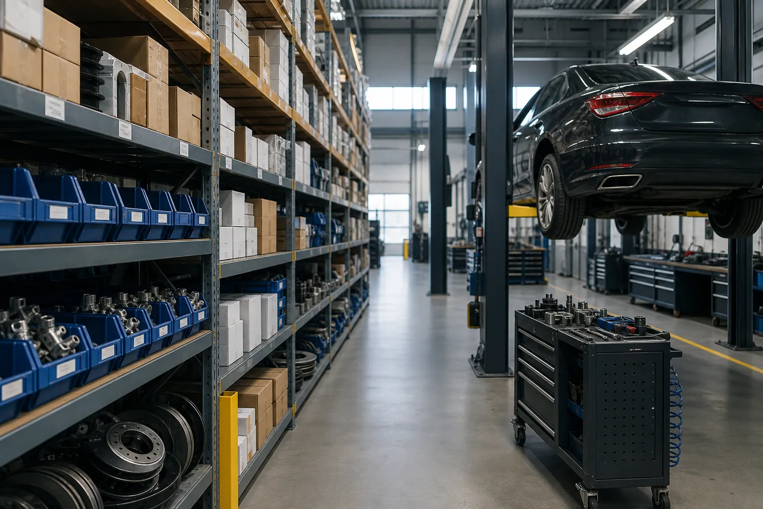 Automotive parts and service workflow