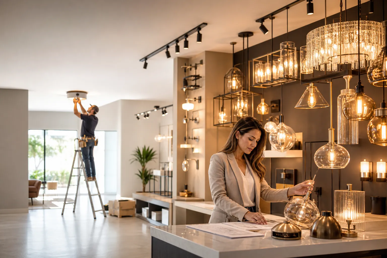 Lighting retail and installation workflow