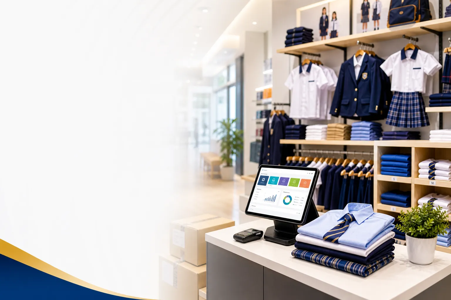 School uniform retail workflow