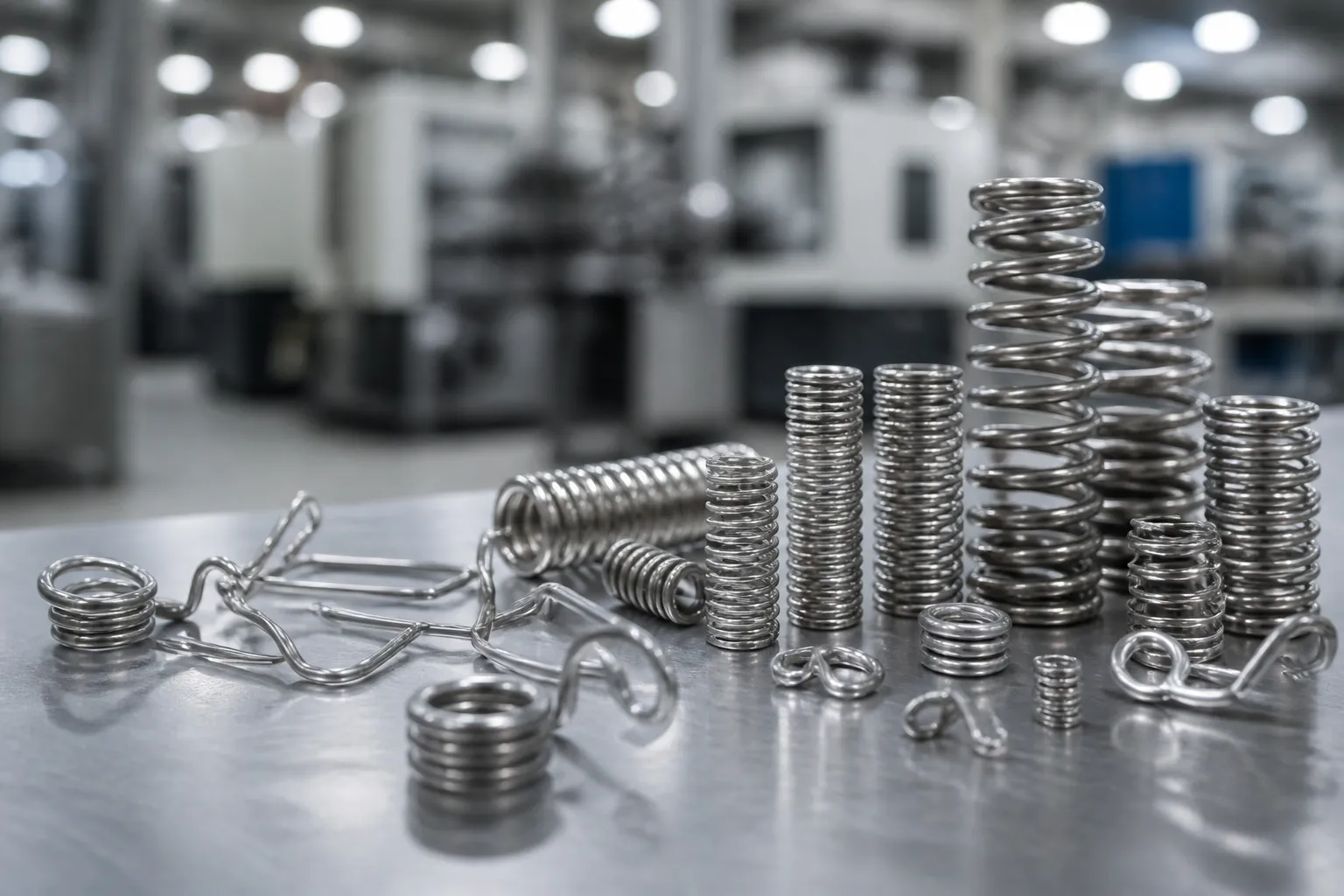 Stainless steel spring manufacturing workflow
